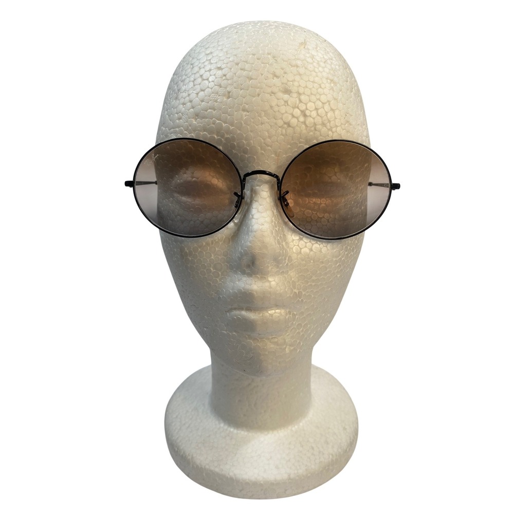 Ray-Ban RB 1970 Oval Sunglasses Unisex 54mm Black Brown Gradient Italy
